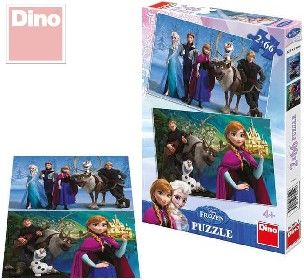 DINO Puzzle 2x66 dílků Ledové království (Frozen)