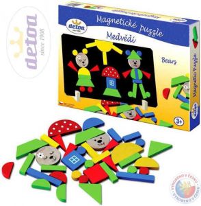 Puzzle medvědi magnetické * DŘEVĚNÉ HRAČKY *