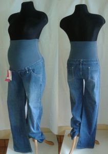 těhotenské kalhoty rifle džíny XL