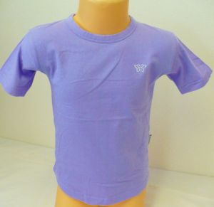 Tričko triko krátký rukáv 104  fialové - VÝPRODEJ