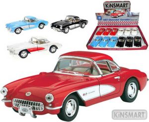 Auto model 1:34 CHEVROLET CORVETTE 1957 kov PB 12,5cm 4 barvy