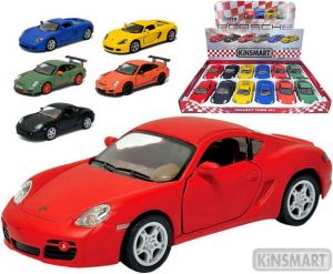 Auto model 1:36 PORSCHE CAYMAN S kov PB 13cm 3 druhy 6 barev