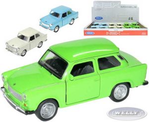 Auto model 1:36 TRABANT 601 kov PB 11cm 3 barvy