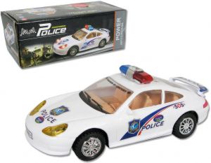 Auto sportovní policie na baterie bílé Světlo