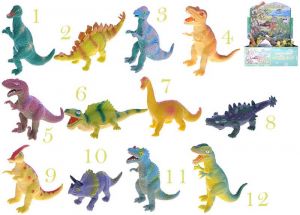 Dinosaurus měkký plastové zvířátko 10-12cm 12 druhů
