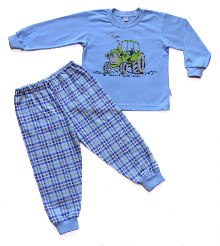 Chlapecké bavlněné pyžamo Traktůrek BETTY MODE