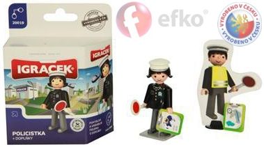 IGRÁČEK MINI SET Policistka s doplňky Efko