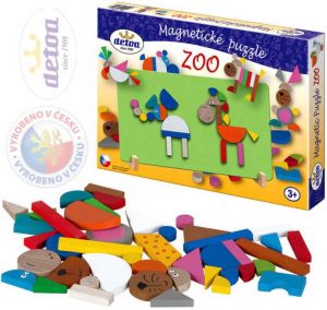 Puzzle magnetické ZOO v krabici *DŘEVĚNÉ HRAČKY*