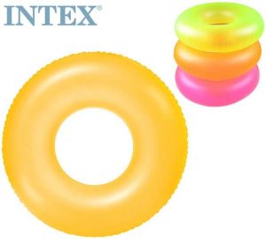 INTEX Kruh NEON plavací 91cm nafukovací kolo do vody 3 barvy