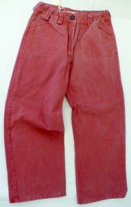 Rifle - riflové kalhoty červené 122 - VÝPRODEJ Woody